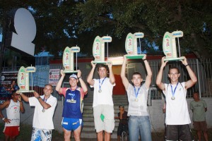 Charles 10º lugar, Rodrigo 7º lugar, Celio 6º lugar, Thiago 9º lugar e Leonardo 9º lugar. Foto Nei Xavier