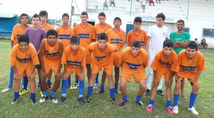 Equipe do bairro João Alves Osório, campeão no Torneio Integração Comunitária. Foto Nei Xavier