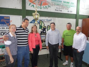 Administração Municipal e representantes desportivos prestigiaram campeonato. Foto Jorge Garcia
