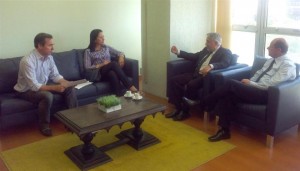 Zilase também esteve reunida com o secretário adjunto Edson Borba e pelo chefe de gabinete Paulo Ott. Foto Divulgação/Governo do Estado