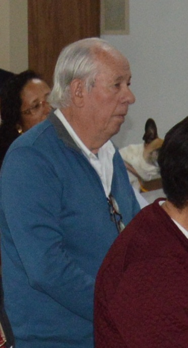 Otaciano durante a missa de São Francisco de Assis, com a bênção dos animais em 2019